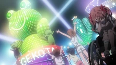 A Gekota float in the Daihaseisai's Night Parade