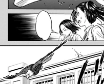 Ouyang whistling to summon an eagle.