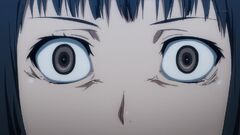 Eyes wide open—Rikou tracks Mikoto down.