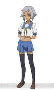 Sozty in her uniform, aside glance, courtesy of Dengeki Online.