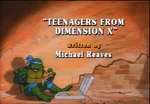 Teenagers From Dimension X-TMNT2k3