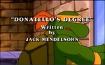 Donatello's Degree-TMNT2k3