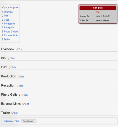 Film Page Example