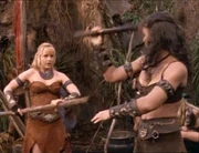Gabrielle learns how to use a Fighting Staff