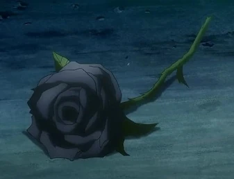 rose with black lips that left everyone breathless