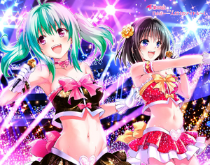 21 - The idol duo Run Elsie Jewelria and Kyouko Kirisaki from To LOVE-Ru Darkness manga chapter 68.