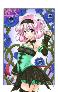 7 - Young Momo from the original manga. This is the cover image of chapter 122.