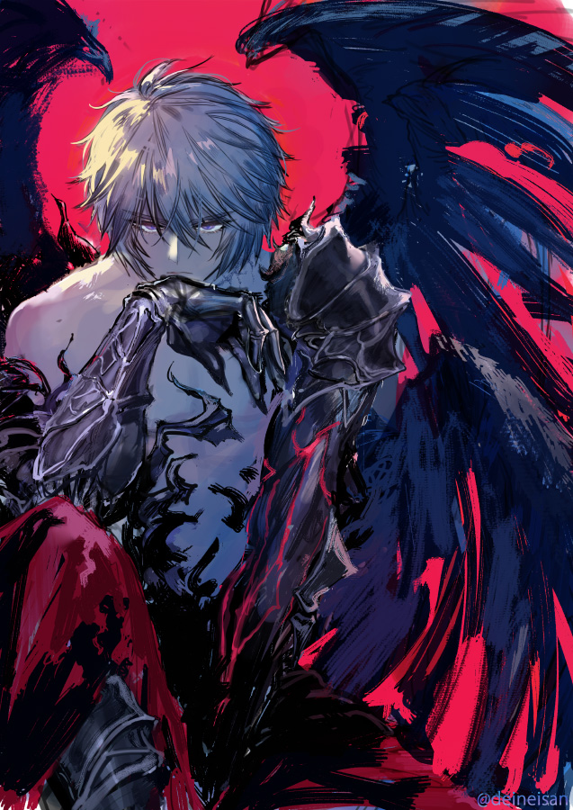 fallen angel anime boy