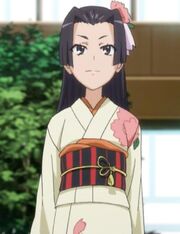 Mitsuko con kimono