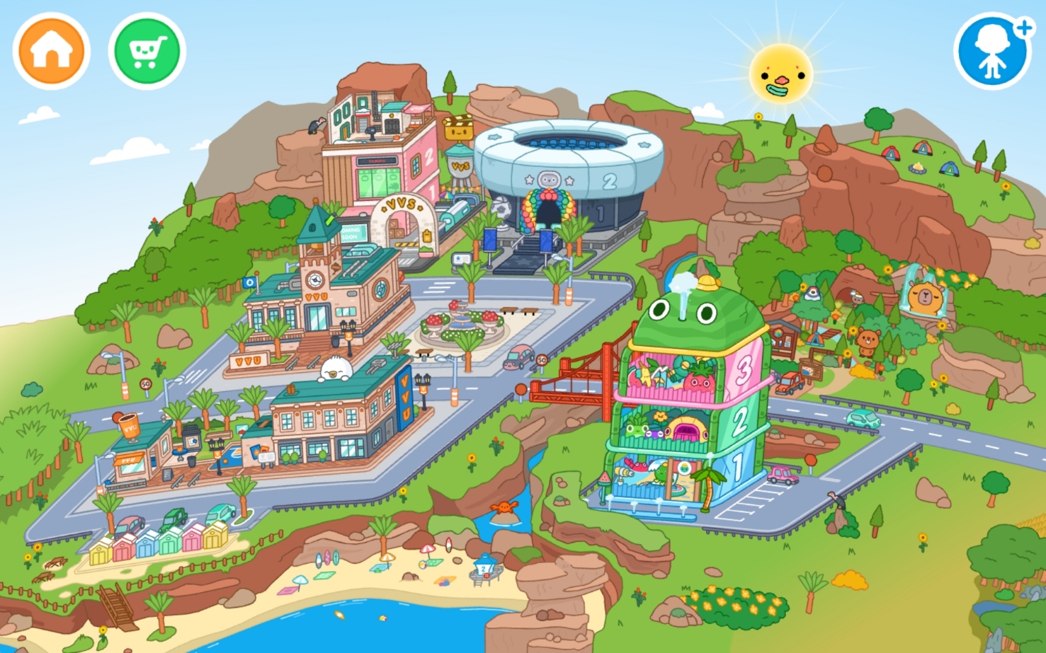 Toca Life World, Interface In Game