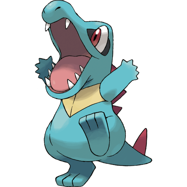 158 Totodile used Scary Face and Water Gun in the Game-Art-HQ Pokemon Gen  II Tribute!