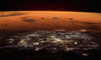 Eine von 5 Mars-Ansiedlungen im Jahr 2180.