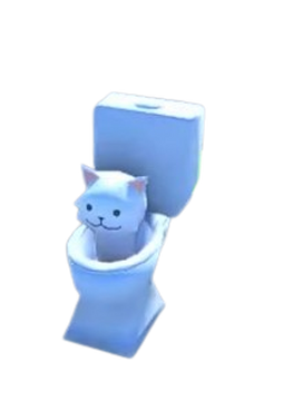 The cat in the toilet sales