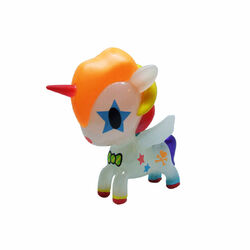 Tokidoki Unicorno Series 3- BOWIE - Rainbow Unicorn - No Box Cake Topper 🌈