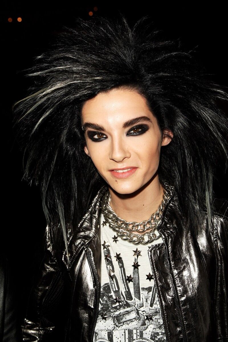 Tom Kaulitz and Bill Kaulitz of the German band Tokio Hotel at an