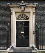 2010 Official Downing Street pic - cropped to door arch