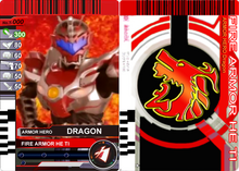 1 1 1 1 Armor Fighter Dragon Warrior Card
