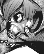 Touka disguised as a Gas Masks member