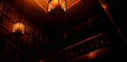 La biblioteca representada en el anime.