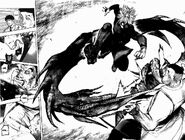 Kaneki ataca a Shinohara.