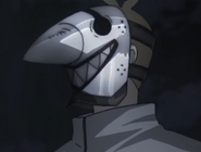Mascara de Ginshi en el anime.