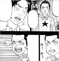 Young Takemichi is fearful but persists