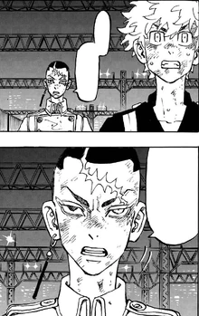 Kakucho lends Takemichi a hand (manga)