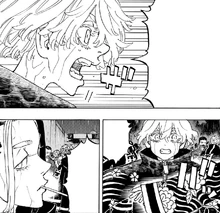 Waka stops Senju (manga)