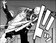 Takemichi blocks Mikey (manga)