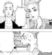 Takemichi yells at Mikey and Draken