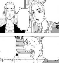 Takemichi yells at Mikey and Draken's selfishness (manga)