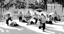 Mizo Middle Five is beaten by Kiyomasa's gang (manga)