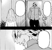 Yuzuha watches Taiju leaves the household