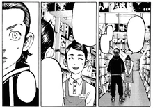 Hasegawa assists Takemichi (manga)