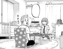 Takemichi at Hina's house (manga)