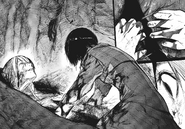 Touka finding Kaneki's body.