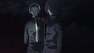 Kanae preparing to kill Haise.