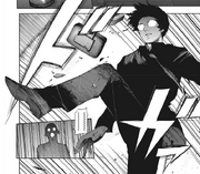 Kaneki kicks the table