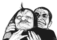 Iwao Kuroiwa strangles Shikorae.