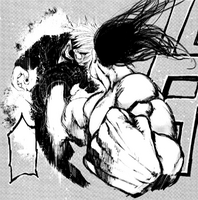 Shachi punches Kaneki