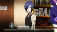 Touka at work.