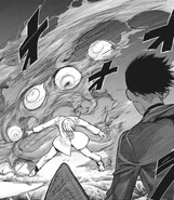 Mutsuki copying Dragon's kagune.