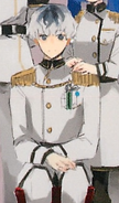 Sasaki in dress uniform, with medals.