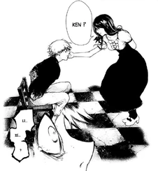 Le fantôme de Lize apparaît dans une hallucination de Kaneki