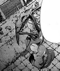 Le kagune de Scope qu'il utilise comme bouclier