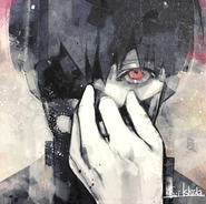 Ishida's illustration of Ken Kaneki for Tokyo Ghoul (film).