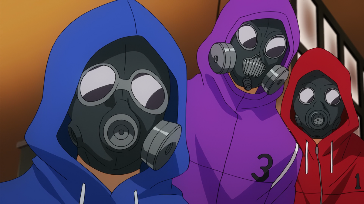 anime boy wearing long black coat with gas mask. by HierophantRed on  DeviantArt