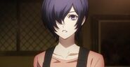 Touka's appearance in the :re anime.