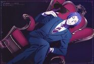 Tsukiyama in the special advertisement of Tokyo Ghoul: Pinto.