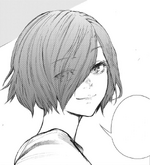 Touka encourages Amon